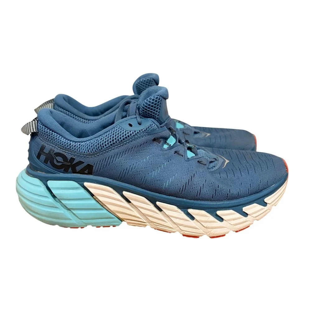 HOKA ONE ONE Gaviota 3 Mens Blue Fog Provincial Blue Running Shoes 1113520-BFPRB
